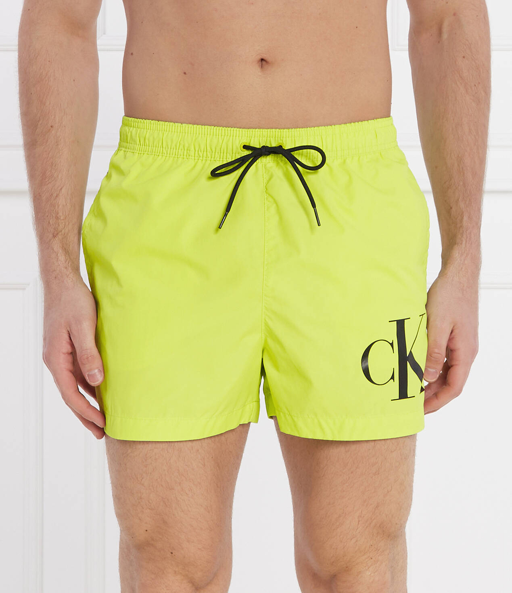 Шорты для плавания DRAWSTRING Calvin Klein Swimwear - лимонный(KM0KM00967)