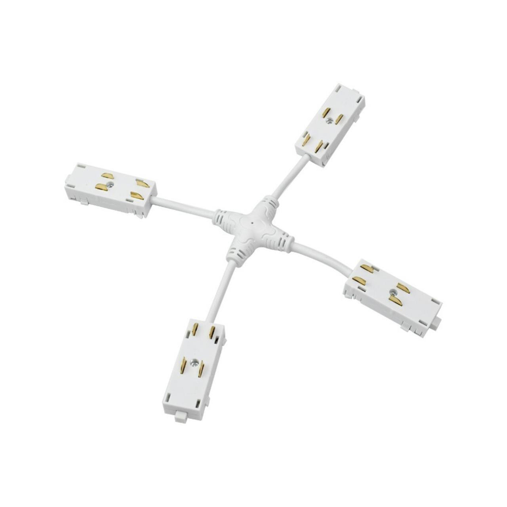 Трековый коннектор питания Х-образный Aployt Magnetic track 220 APL.0280.10.05