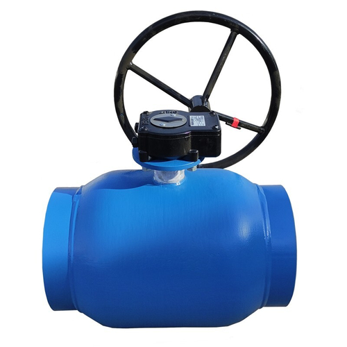 Кран стальной шаровой цельносварной PR КШ.Ф.Р, DN-200 PN-25, длина-510мм, полнопроходной, приварной с редуктором