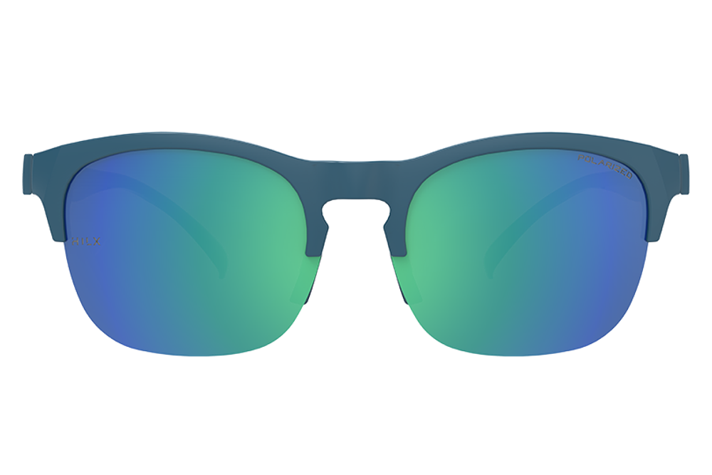 Спортивные очки HILX Interloop Shiny Solid Green / Green Mirror Polarized Lens