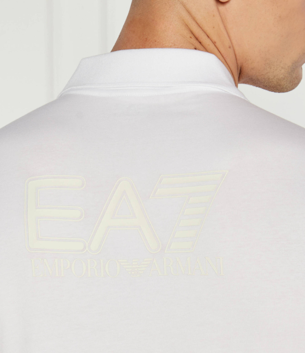 Поло EA7 - белый(6DPF16 PJVQZ)