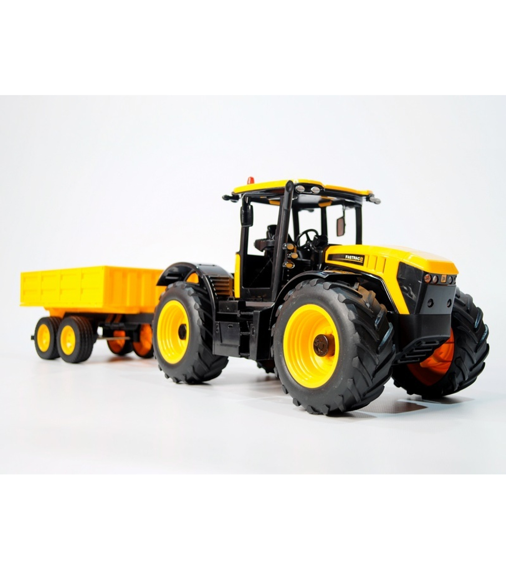 Радиоуправляемый фермерский трактор с прицепом Double Eagle JCB Fastrac 4220 1/16 2.4G RTR
