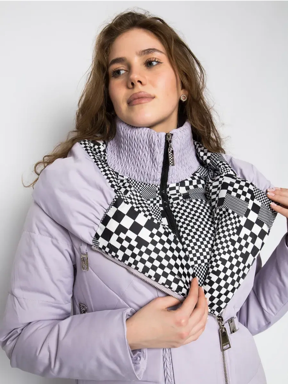 Куртка зимняя удлиненная с капюшоном