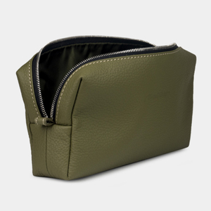 Несессер Briquette из кожи теленка, зеленого цвета