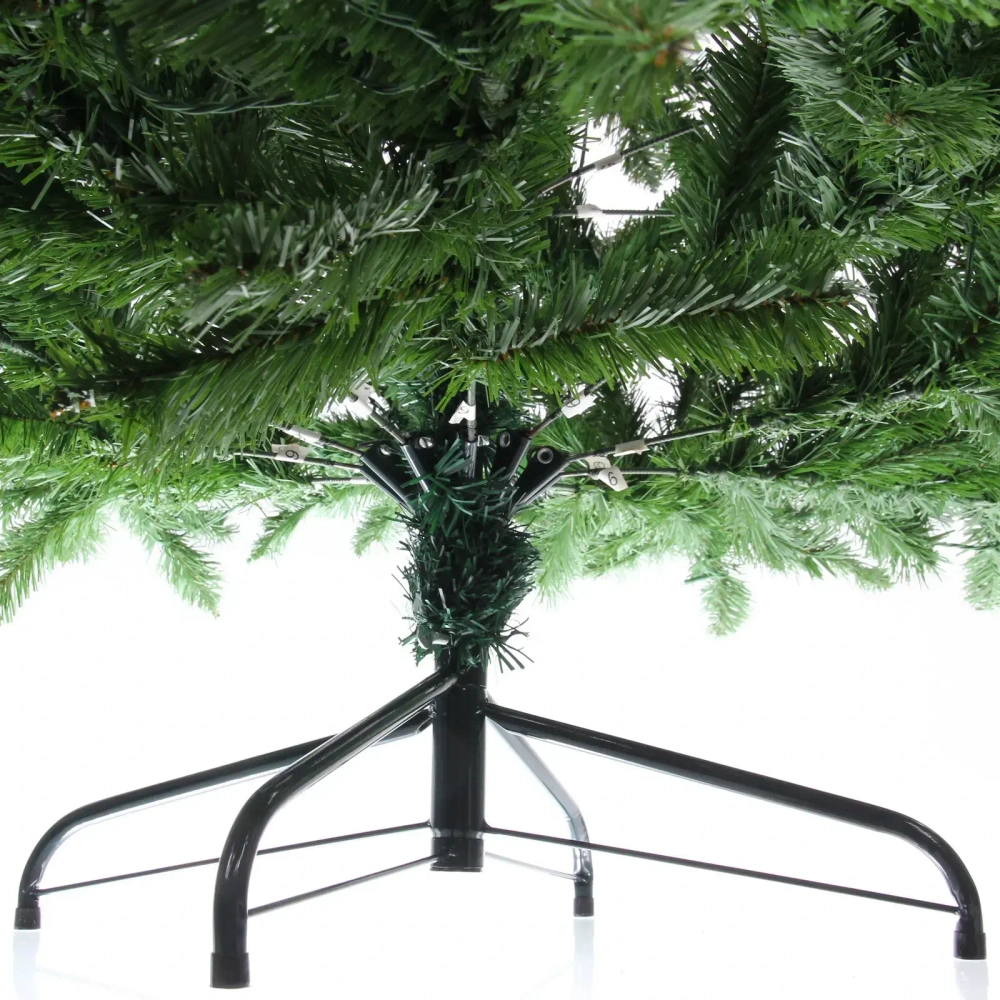 Ёлка «Свет в ночи» 120 см, ПВХ (300 веток) 120 ламп LED (свечение-Теплый белый)