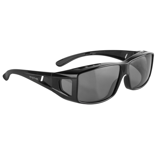 Очки 5-710168 солнцезащ. ПОЛЯРИЗАЦ, UV 400, затемненные. вентилируем., для поверх очков с диоптриями черные RAYON FIT OVER M-WAVE