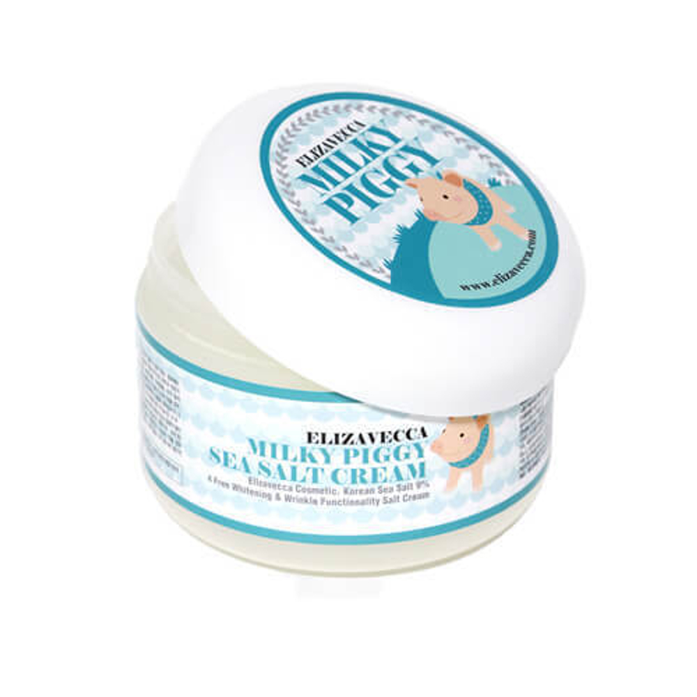 Крем от морщин со свиным коллагеном и морской солью Elizavecca Milky Piggy Sea Salt Cream 100 гр.