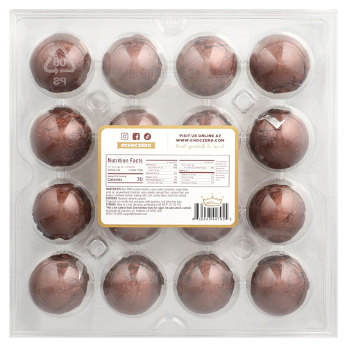 ChocZero, Королевский трюфель, темный, с фундуком, 240 г (8,5 унции)