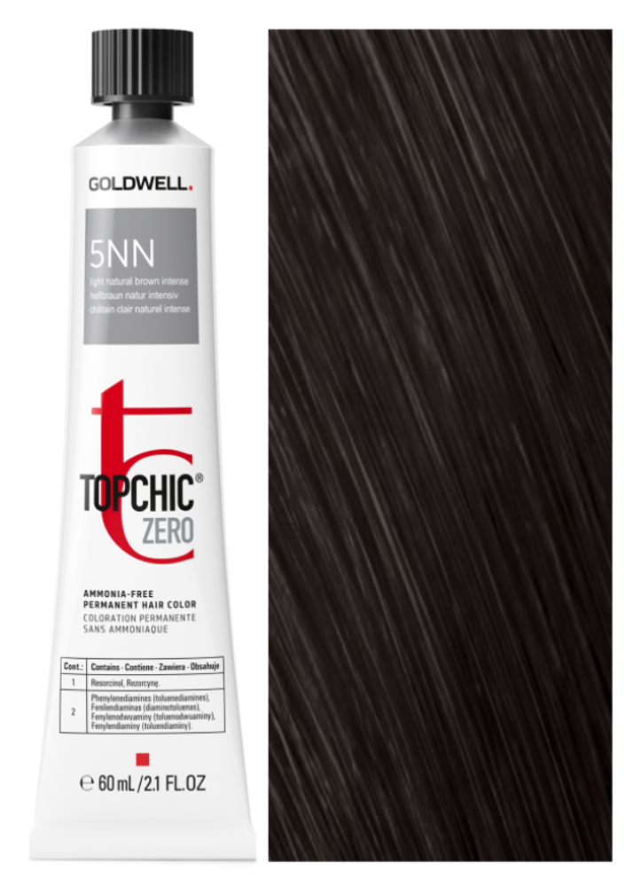 Goldwell Topchic Zero 5NN Натурально-пепельный 60 мл