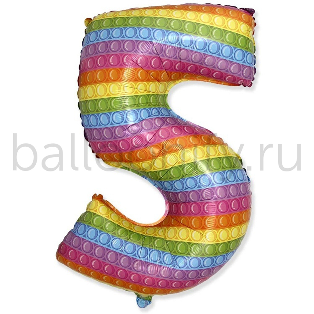 Шар ЦИФРА 5 Попит 32" 81 см