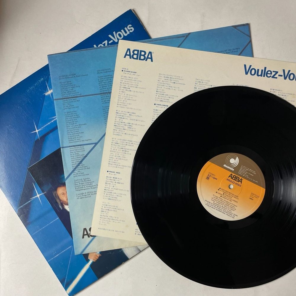 Винтажная виниловая пластинка LP ABBA Voulez Vous (Japan 1979) (No Obi) VG