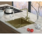 Смеситель для кухни Paulmark Skalen Sk213020-LG светлое золото