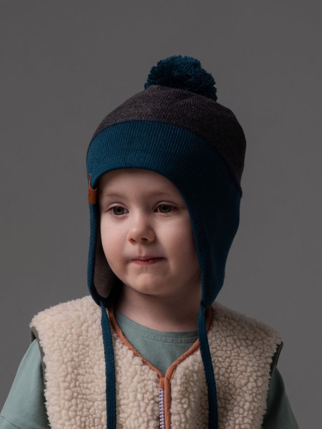 Шапка весенняя/осенняя вязаная (Атлантида) КОДИ