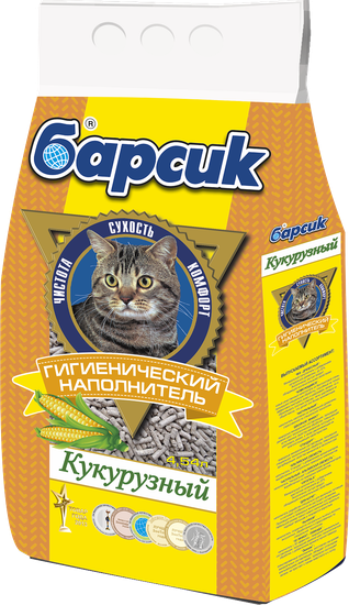 Барсик наполнитель кукурузный 4,5 л