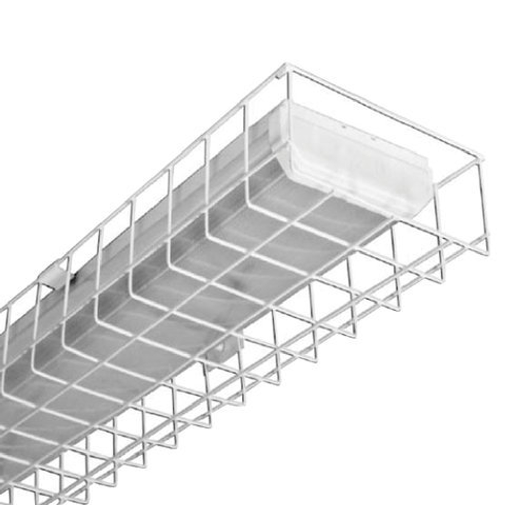 Светильник для спортивных залов люминесцентный, КСЕНОН SportЛПО01, 2 люминесцентные лампы х 36 Вт, ЭПРА, с решеткой, 0011236113-03