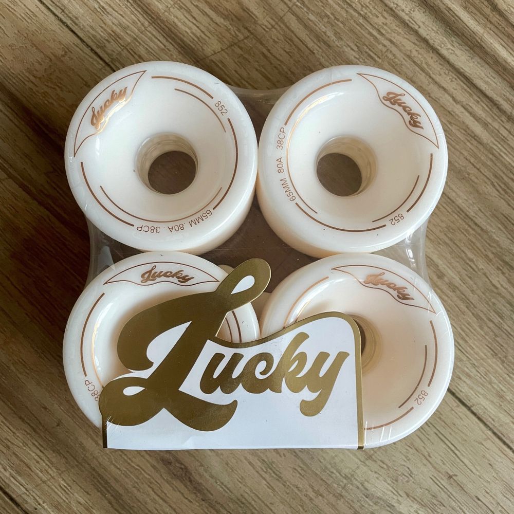 Колеса Lucky Wheels 65mm 80A 38CP White