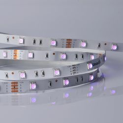 ULS-M22-5050-30LED-m-10mm-IP20-DC12V-7.2W-m-5M-RGB PROFI Гибкая светодиодная лента на самоклеящейся основе. Катушка 5м. в герметичной упаковке. RGB. ТМ Uniel.