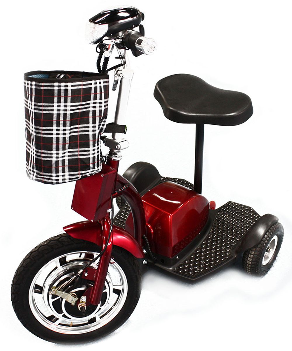 Трехколесный электросамокат Mytoy, цвет красный