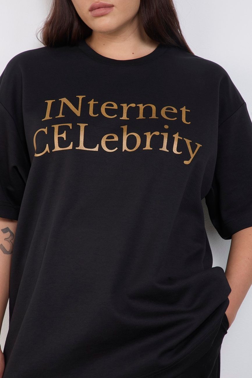 Футболка Internet Celebrity, черный