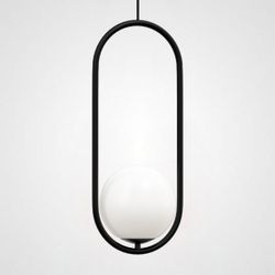 Подвесной Светильник Matthew Mccormick Hoop 50 Black Mila Pendant By Imperiumloft
