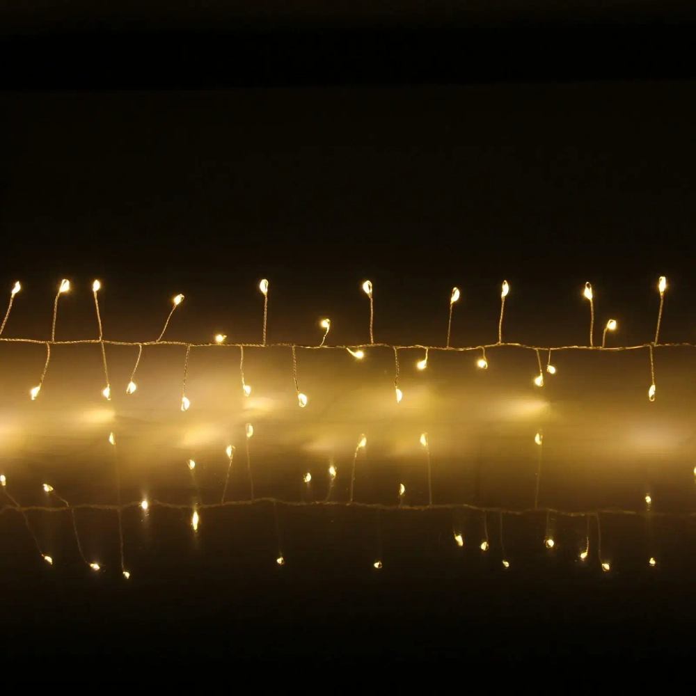 Гирлянда для дома 2,0 м 150 ламп LED «Мишура», IP-40, Теплый белый