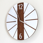 Часы настенные в эко стиле из натурального дерева - 30 см.