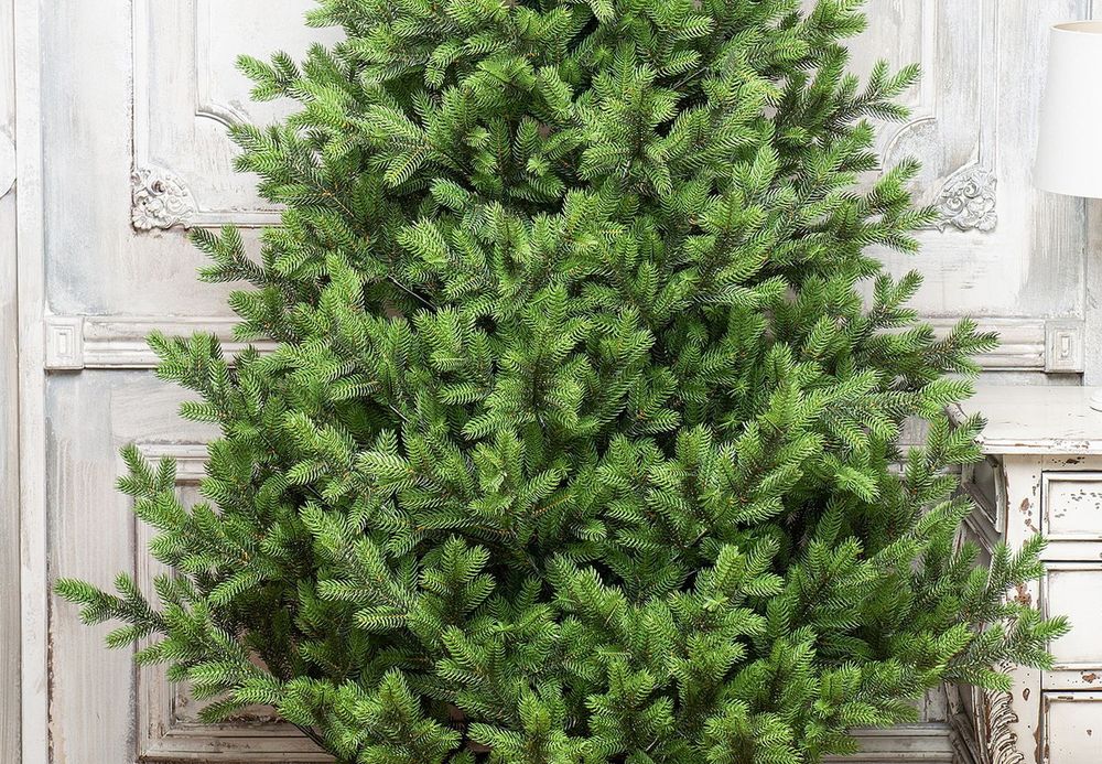 Елка с гирляндой 2в1 «Торжественная» (Литая хвоя) от 1,8 м до 4 м