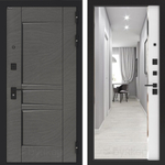 Дверь Входная Бункер BN-04 ФЛЗ-618 фацет  Белый Софт, металлическая