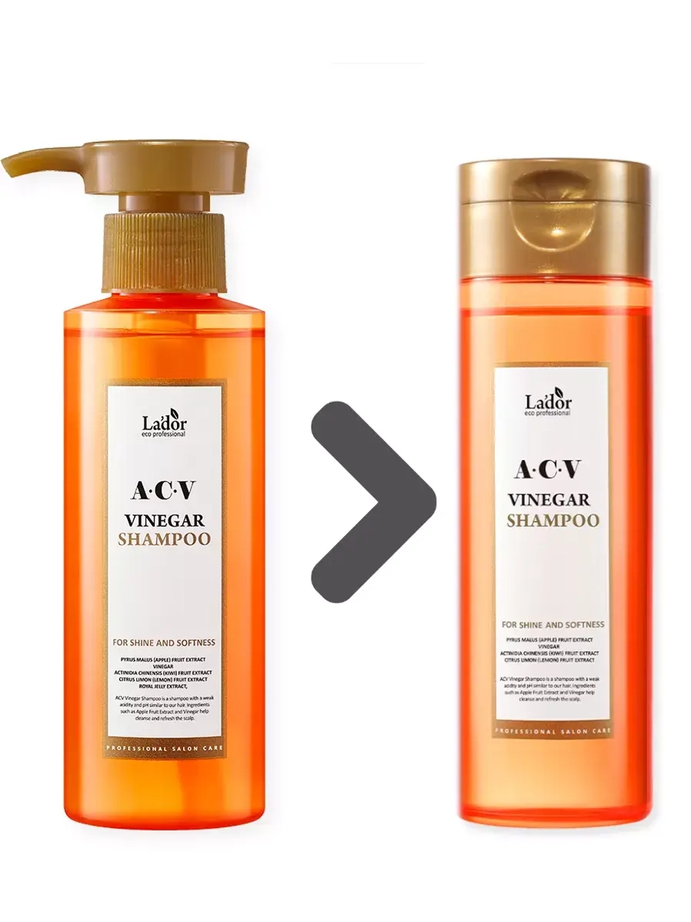 Lador ACV Apple Vinergar Shampoo шампунь для сияния волос с яблочным уксусом