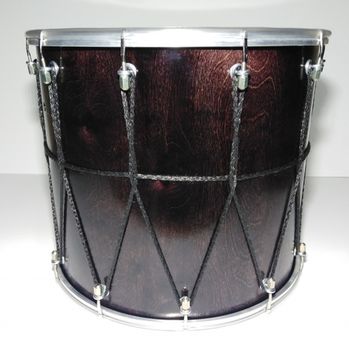 BK-13Ev Барабан кавказский 13" с веревкой, 31х33см, цвет — эбен, Мастерская Бехтеревых