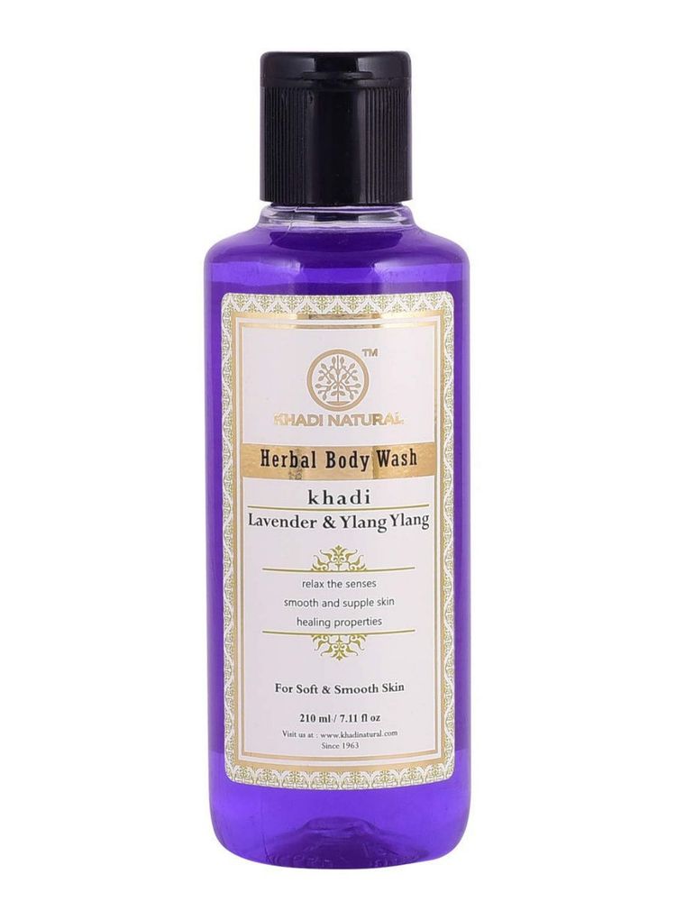 Гель для душа Khadi Natural Лаванда и Иланг-Иланг Lavender and Ylang Ylang 210 мл