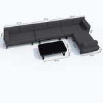 Диван правый Ideal Patio ТЕСОРА