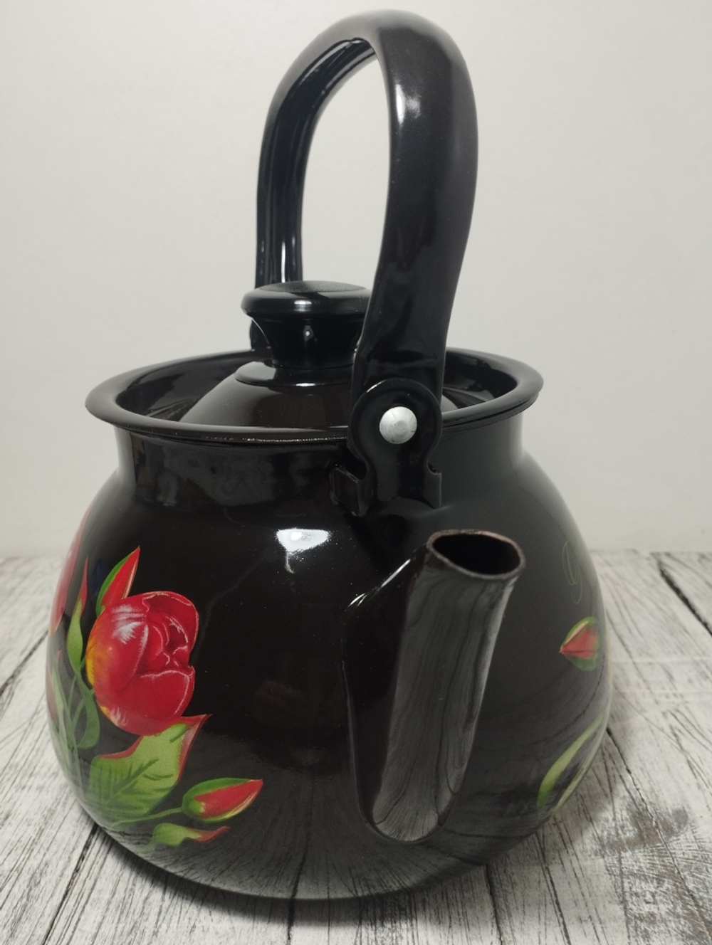 Чайник 3л сферич Коричневый Грациозный (Тюльпаны)  42104-122/6