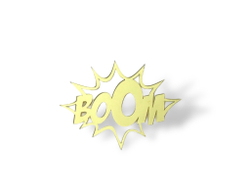 Топпер на торец  "Boom" акрил, 8 см