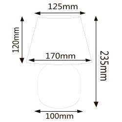 UML-B304 E14 WHITE Светильник настольный декоративный под лампу Е14. 40W. Механический выключатель. Белый. ТМ Uniel