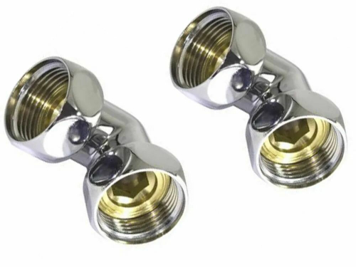 Угловое соединение для п/с хром 3/4"*3/4" г/г TIM