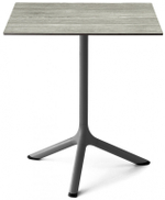 Стол ламинированный обеденный Scab Design Tripe, антрацит, состаренный серый дуб