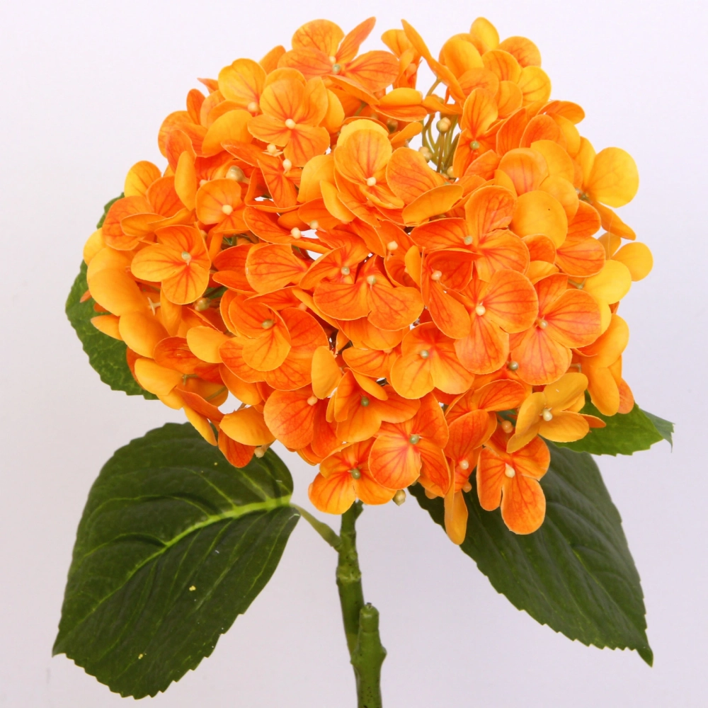 Цветок искусственный «Natur» 63см Гортензия оранжевая