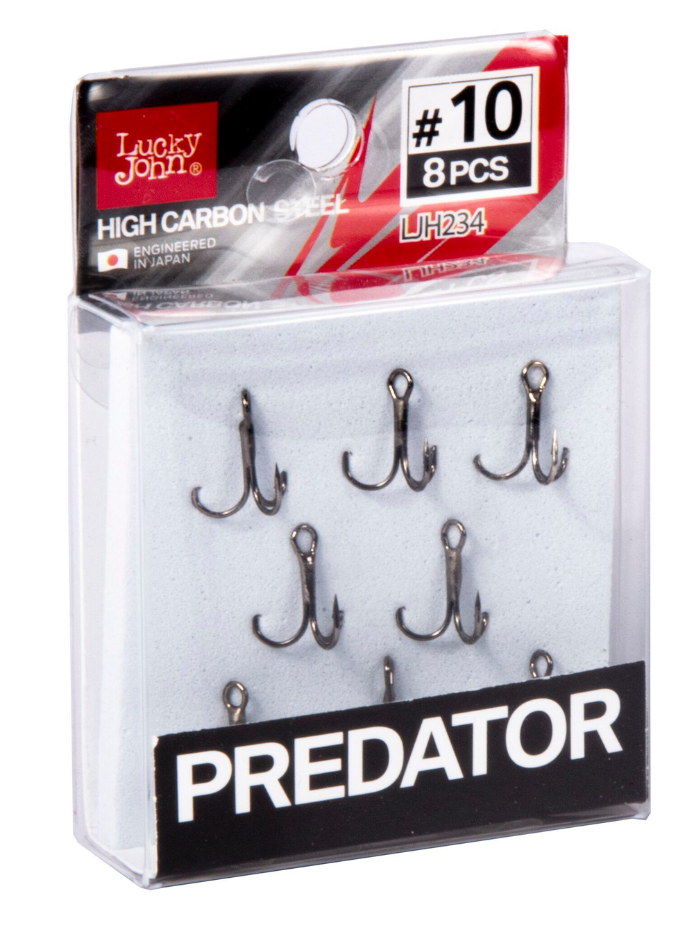 Крючки-тройники LUCKY JOHN Predator LJH234 №10, 8 шт