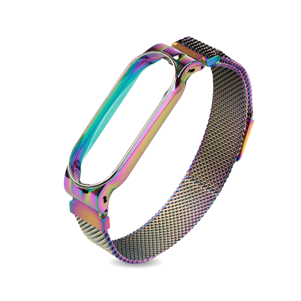 Сменный ремешок MI Band 5  Metal хамелеон Zibelino