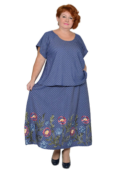 Юбка летняя джинсовая Варвара