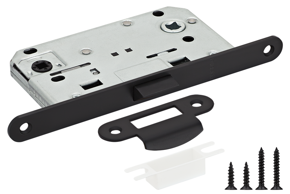 Защелка сантехническая бесшумная Rucetti RP1895 BL Цвет - черный