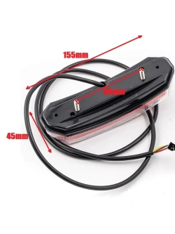 +t Задний фонарь с поворотниками для электровелосипеда Monster (красный)