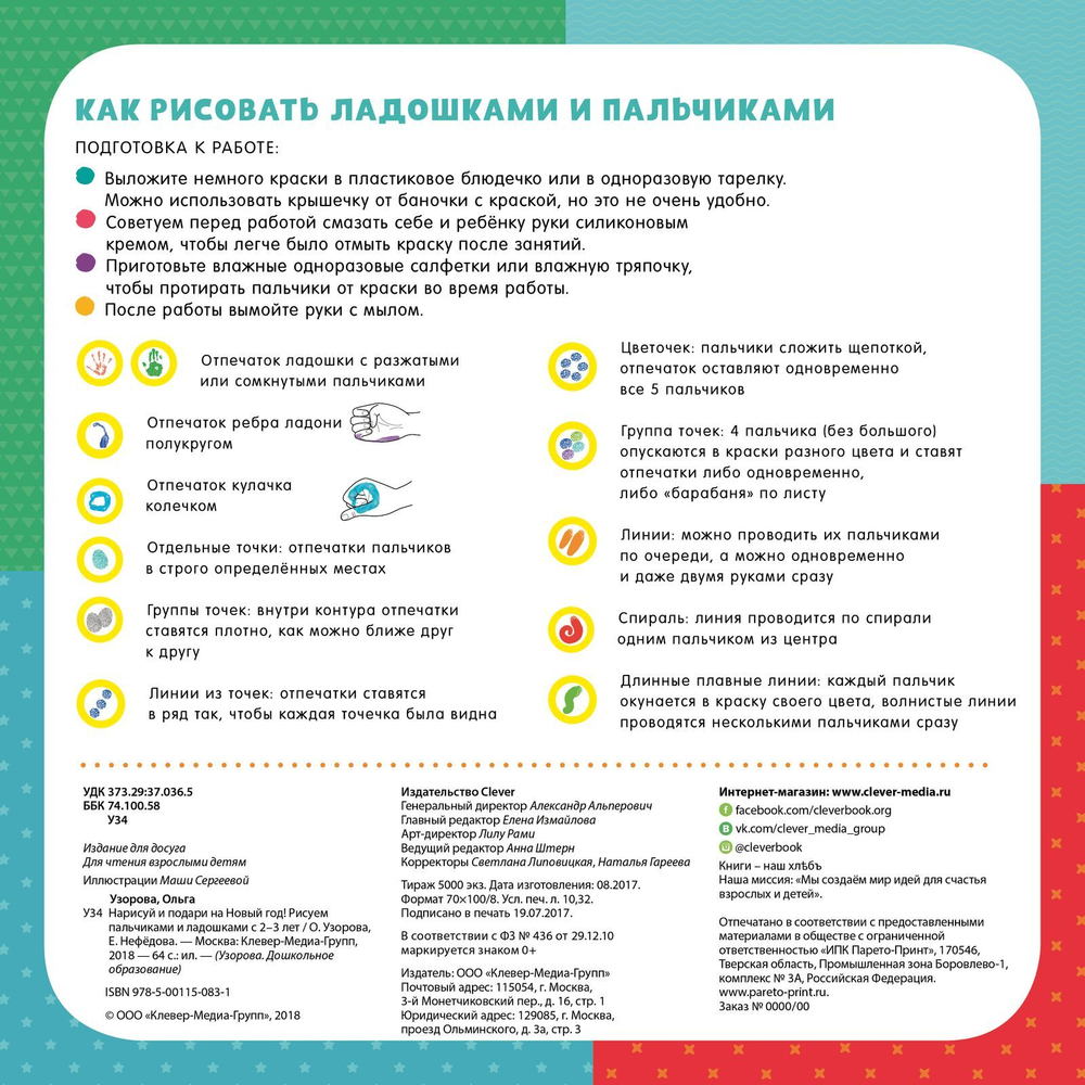 Нарисуй и подари на Новый год! Рисуем пальчиками и ладошками с 2-3 лет