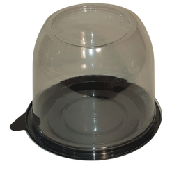 Упаковка - купол большой круглый (дно черное) д13 см. 1 шт