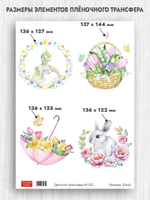 Трансфер для декупажа переводной рисунок для поверхностей детский 013