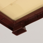 Комод 4 ящика, Красное дерево, 38х48х93 см, т-корич, РП-421, Росспласт