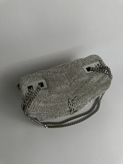 Сумка Saint Laurent Loulou Small crystal shoulder bag