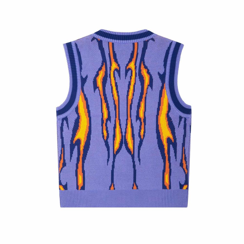 Жилет вязаный YMKASHIX Hellcome Фиолетовый