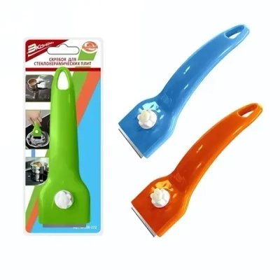 Скребок для стеклокерамических плит «Эконом» пластик MS58-172